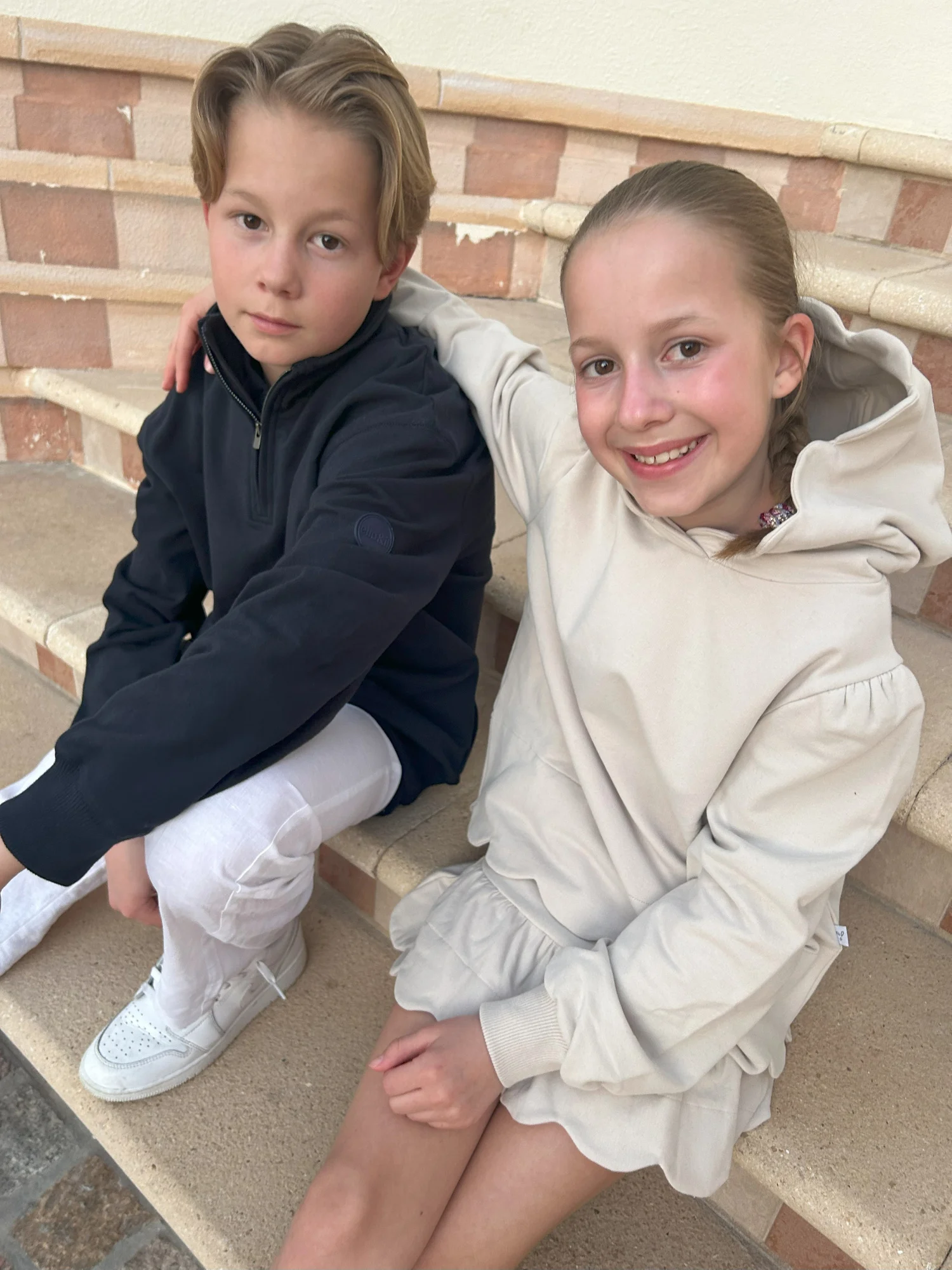 KIDS Tina scallop hoodie