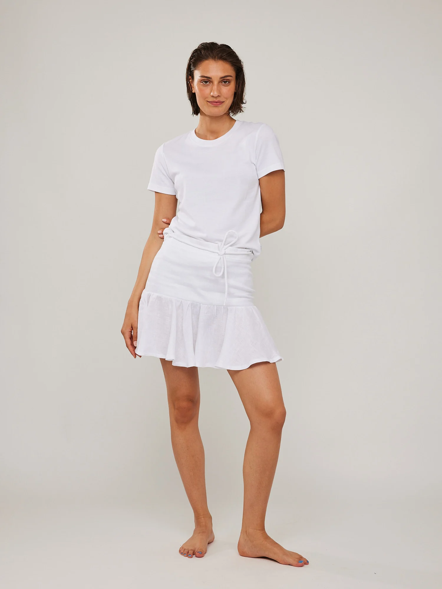 Villie linen skirt