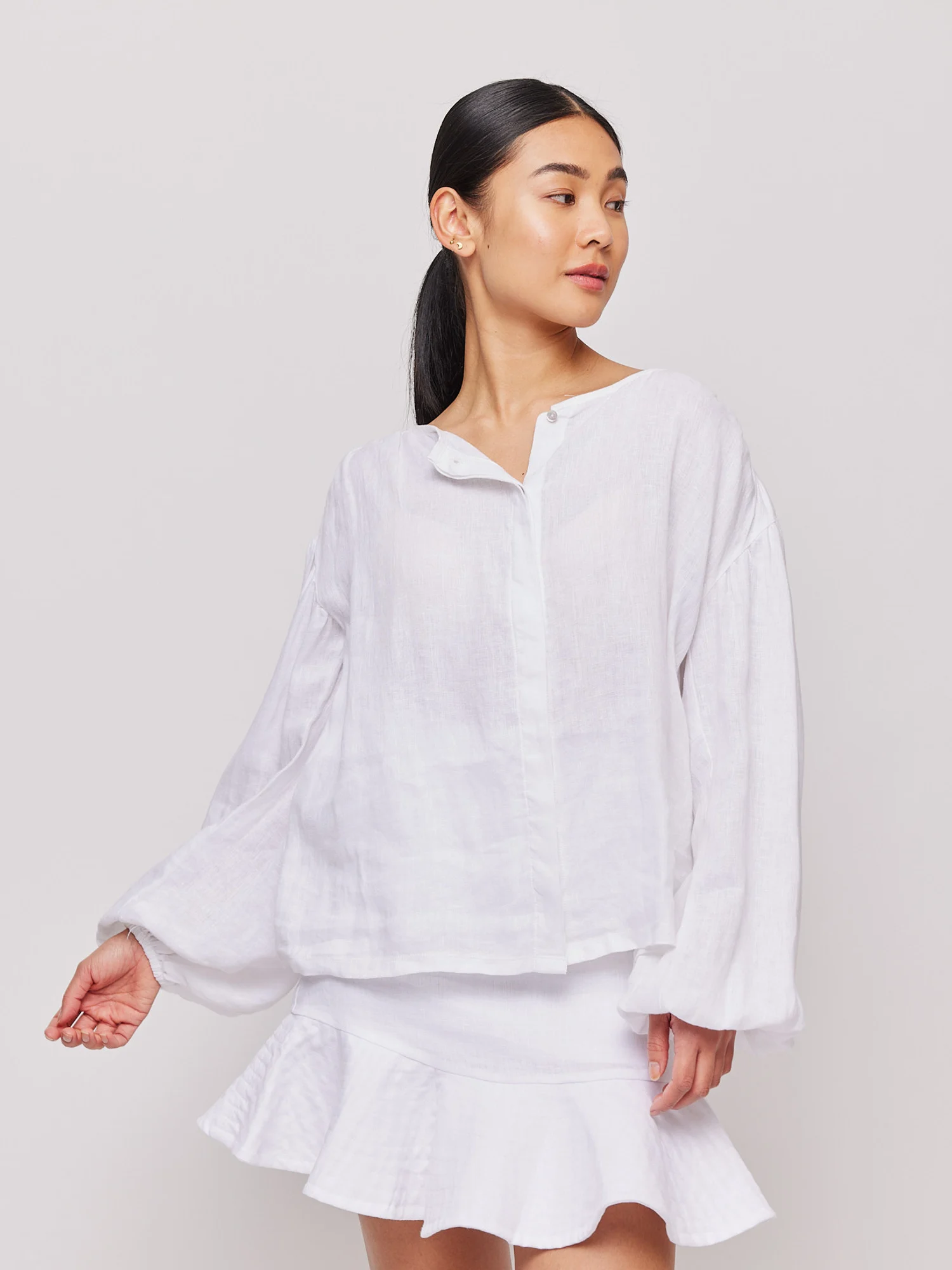 Alessia linen skirt