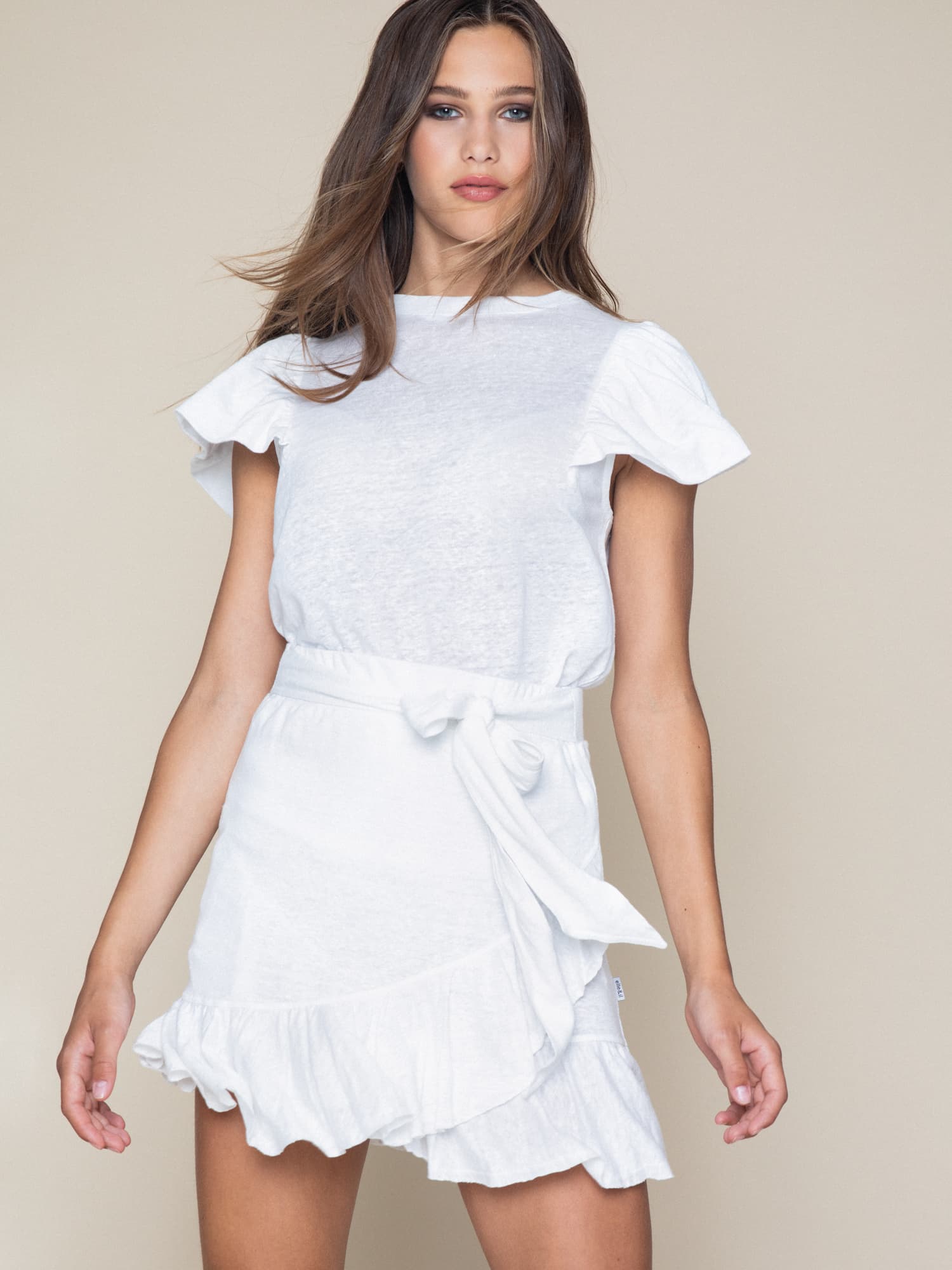 Juliette linen skirt