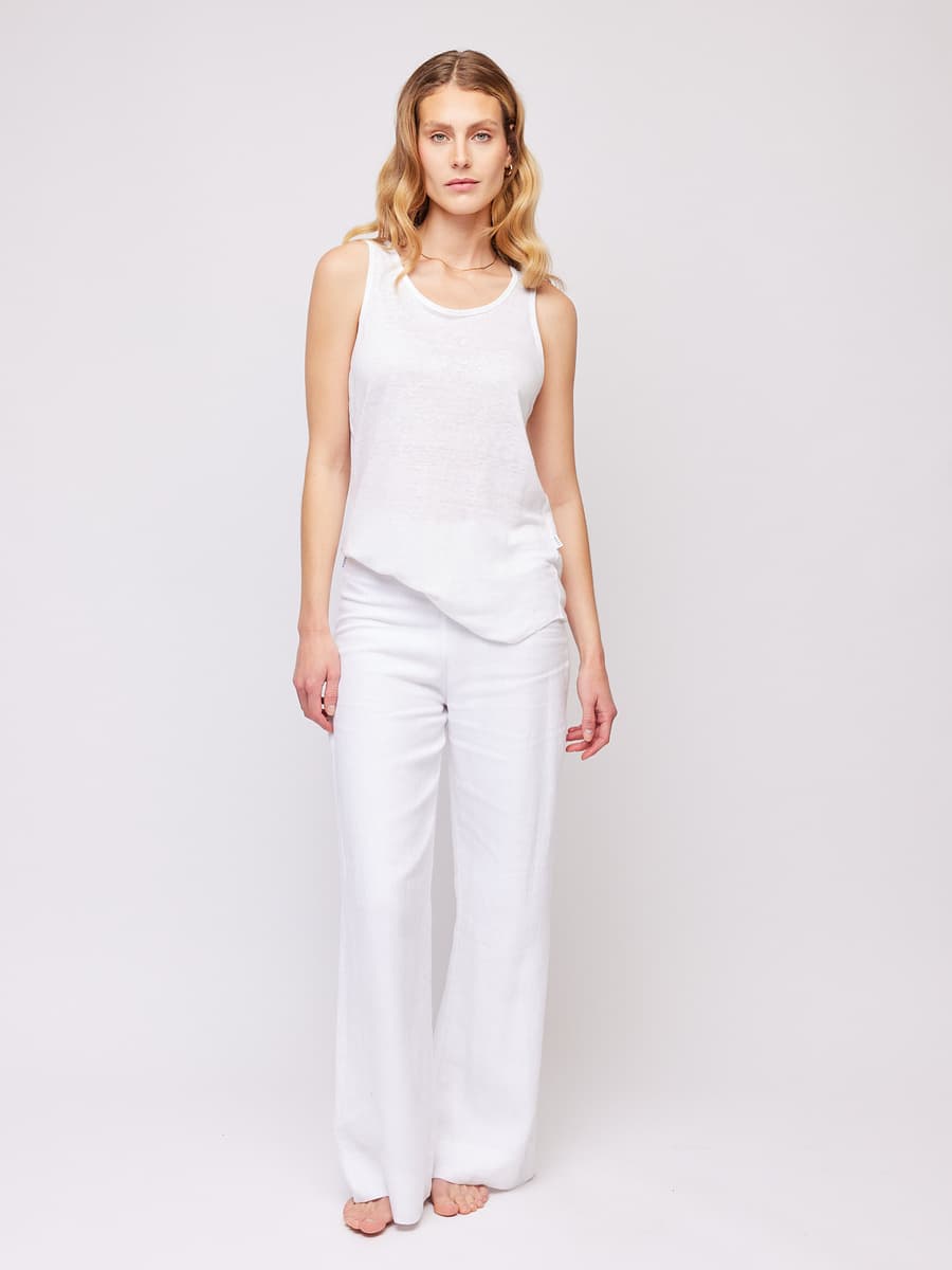 Rikke linen singlet